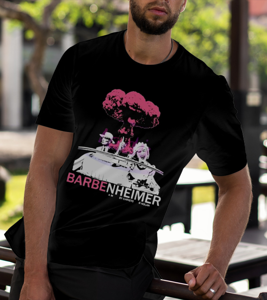 Vintage Barbenheimer A Movie By Christopher Nolan Comeon Baby Let’s Go Party T-Shirt