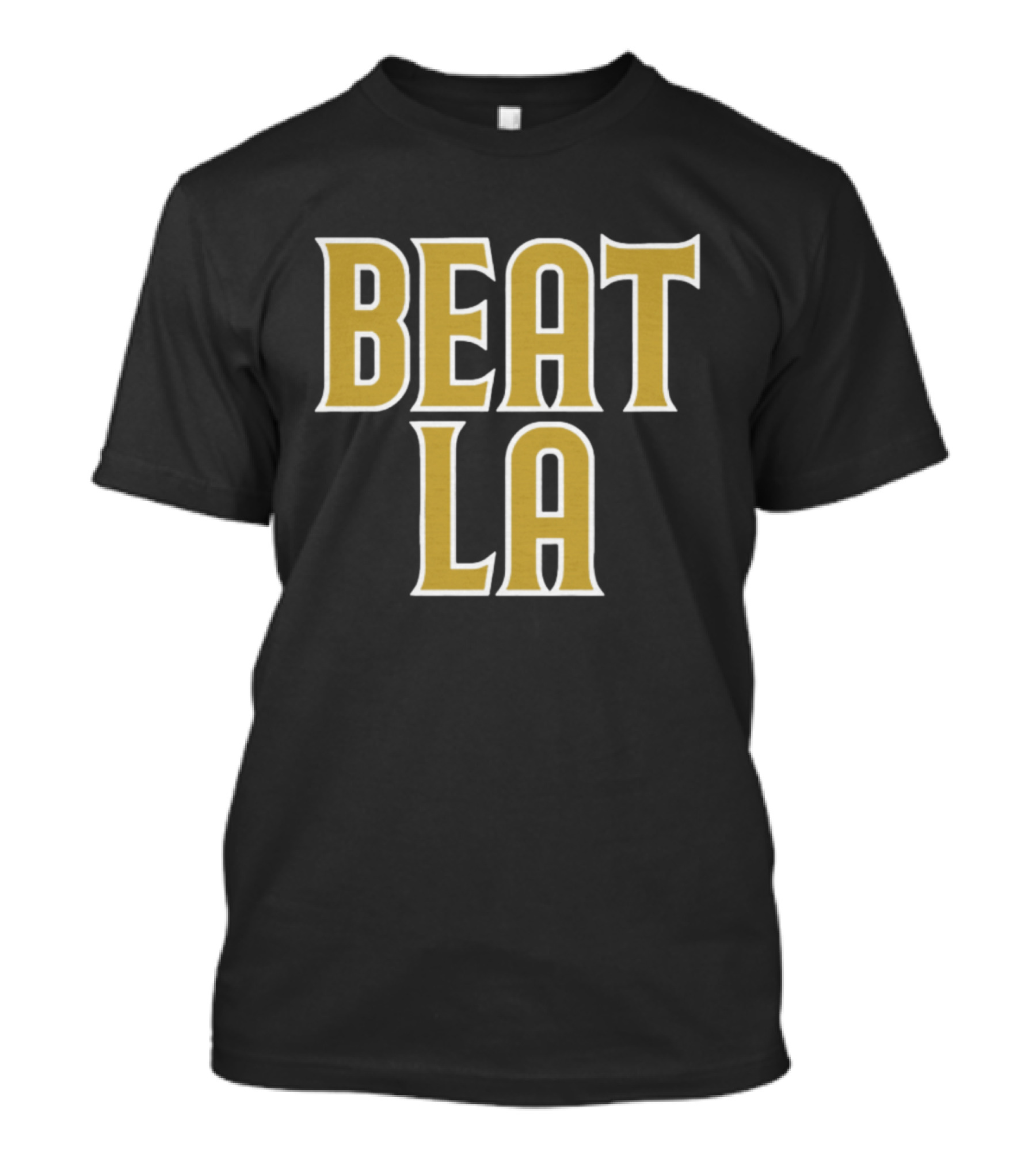 San Diego Beat LA Brown Text T-Shirt