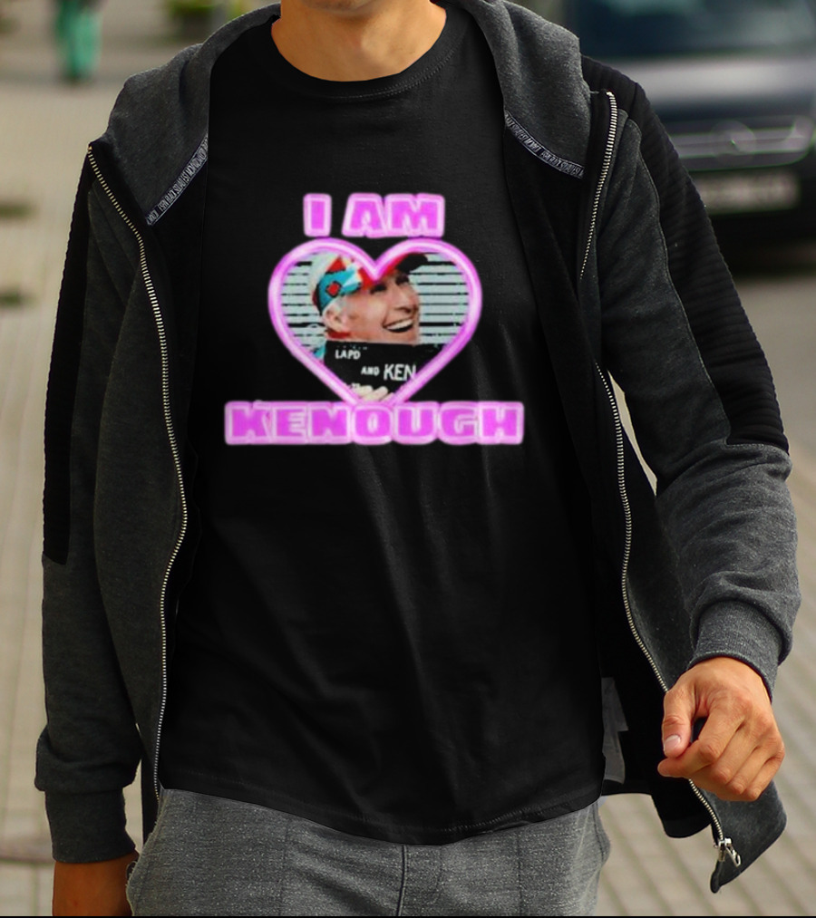 Ryan Gosling I Am Kenough Heart Ken Shirt Image T-Shirt