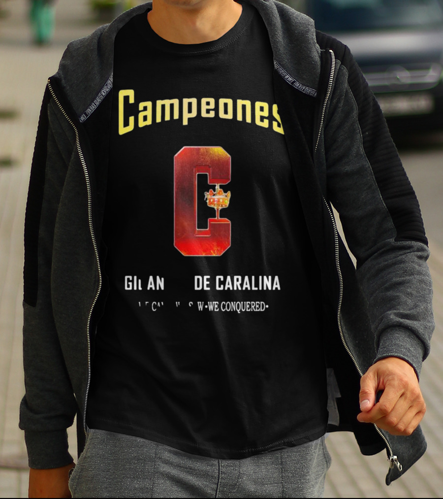 Campeones Gigantes De Caralina Crowned Victory T-Shirt