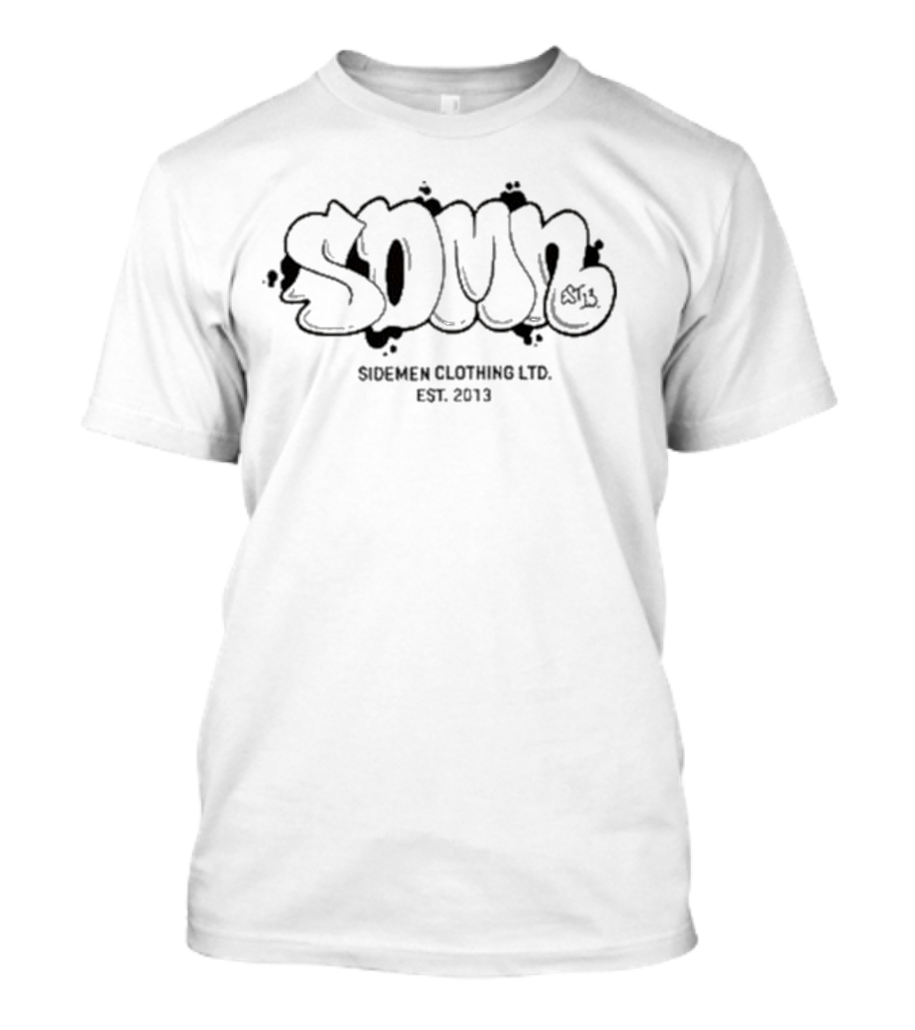 Sidemen Clothing Ltd SDMN Bubble Graffiti Est 2013 T-Shirt