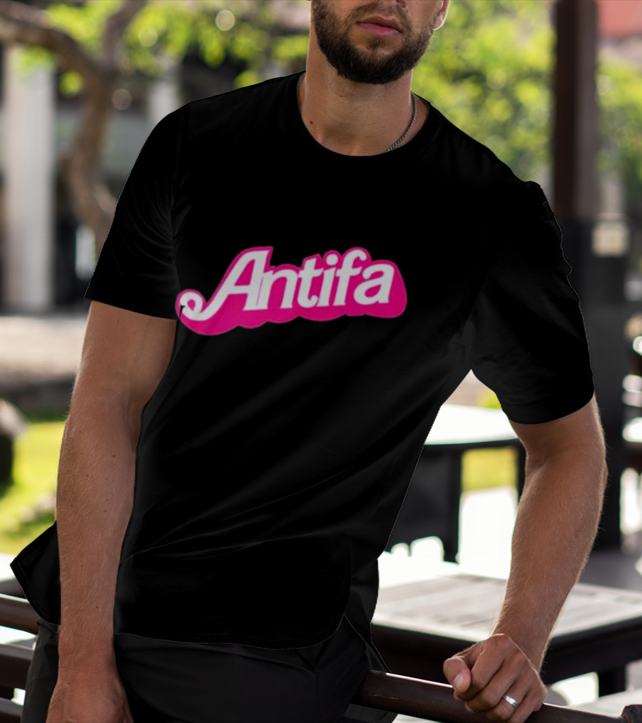Walter Masterson Barbie Antifa Pink T-Shirt
