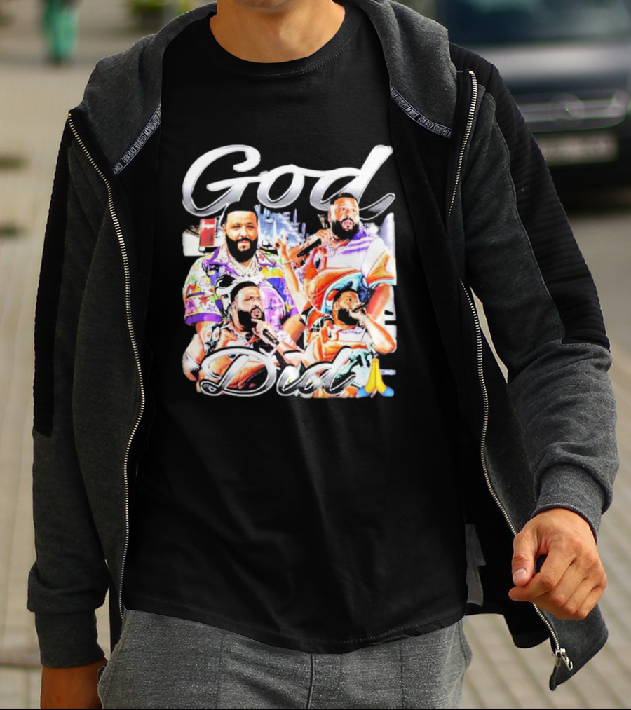 DJ Khaled God Did Graphic Illustration Prayer Hands T-Shirt