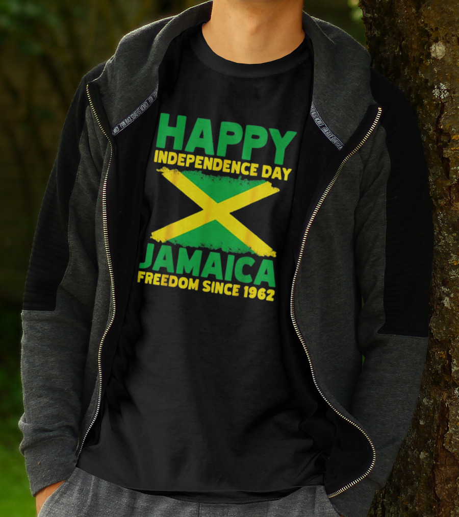 Happy Independence Day Jamaica Freedom Since 1962 Proud Jamaican T-Shirt