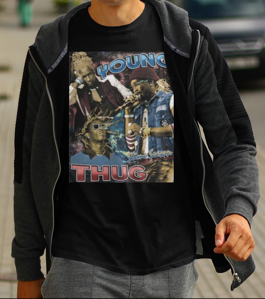 Young Thug Sline Season Multicolor Collage T-Shirt