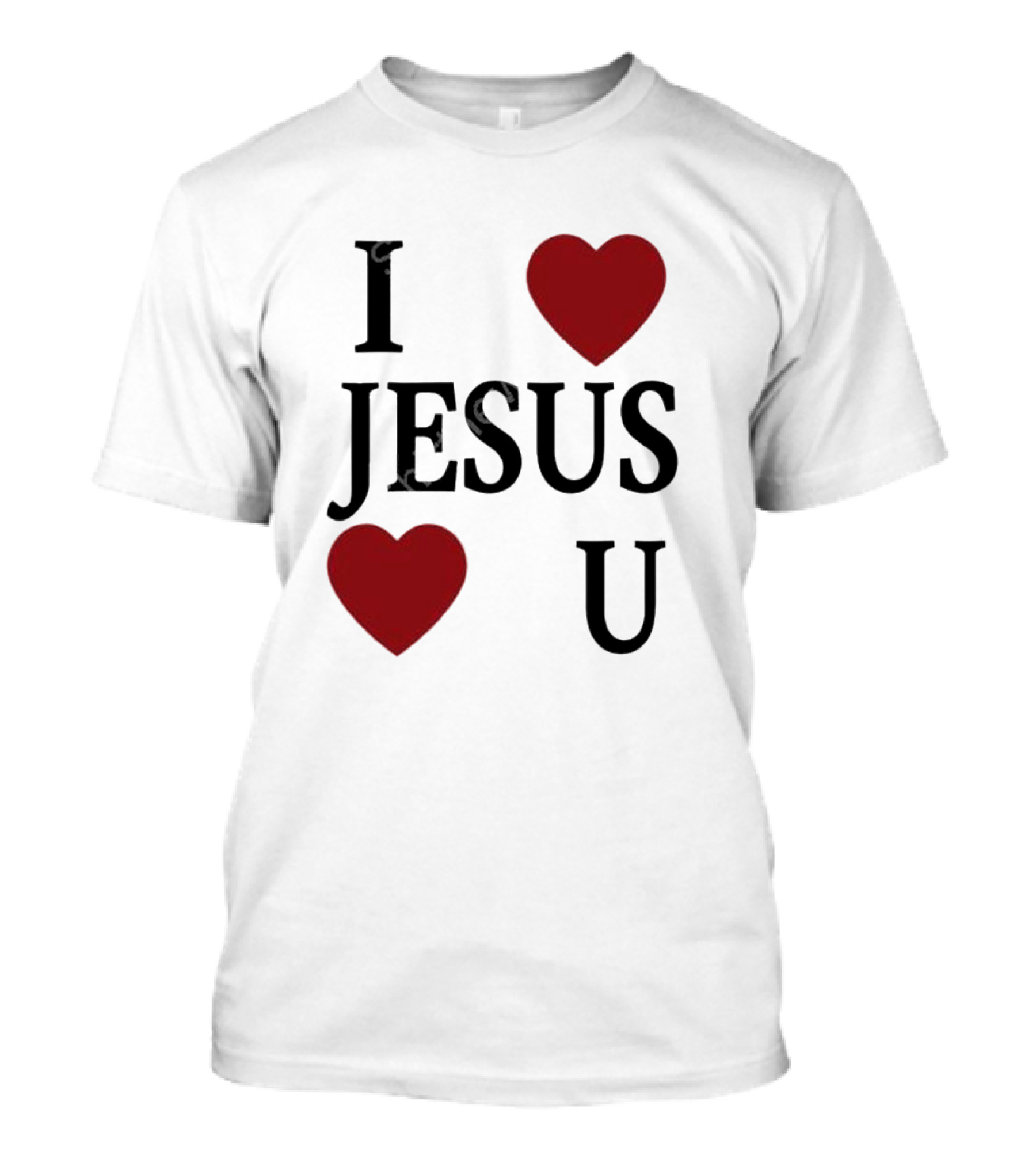 I Love Hearts Jesus Love Heart U T-Shirt