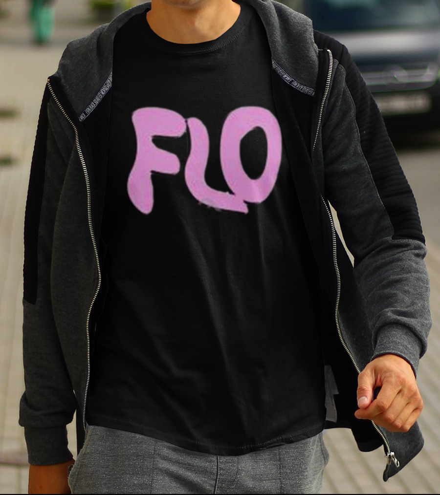 Jimmyoutsold FLO Text Pink Letters T-Shirt