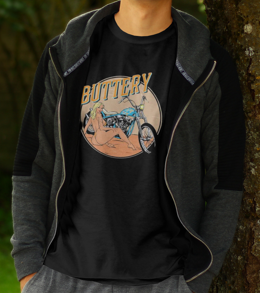 Buttery Films Del Rey Vintage Motorcycle Aesthetic T-Shirt