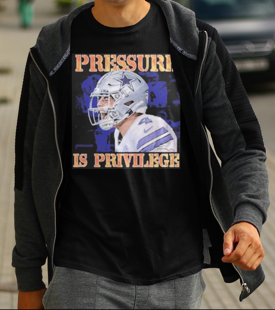 Dallas Cowboys Pressure Is Privilege Dak's Back T-Shirt