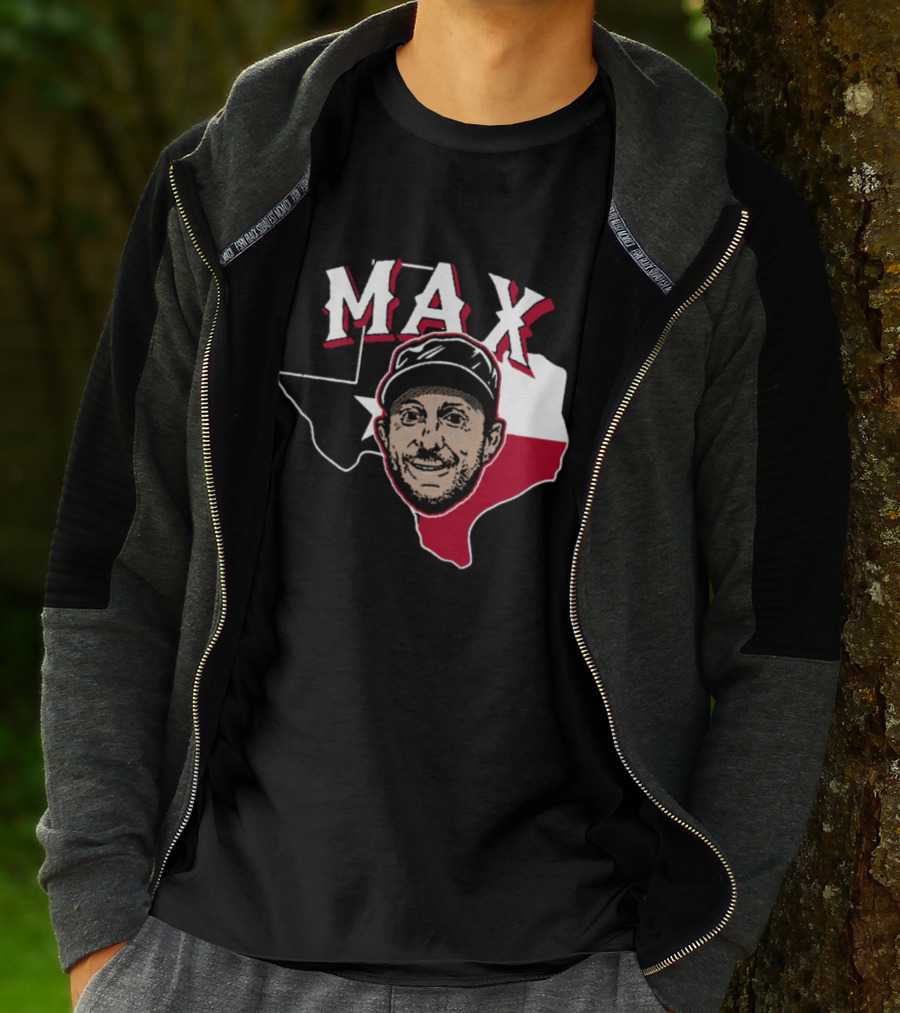 MAX Scherzer Texas Map Face T-Shirt
