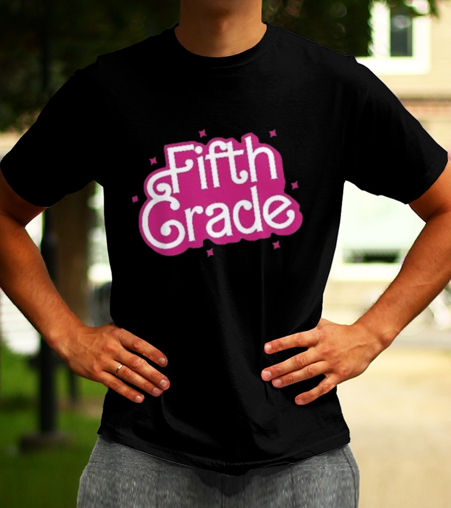 Girl Barbie Fifth Grade Teacher Barbi School T-Shirt