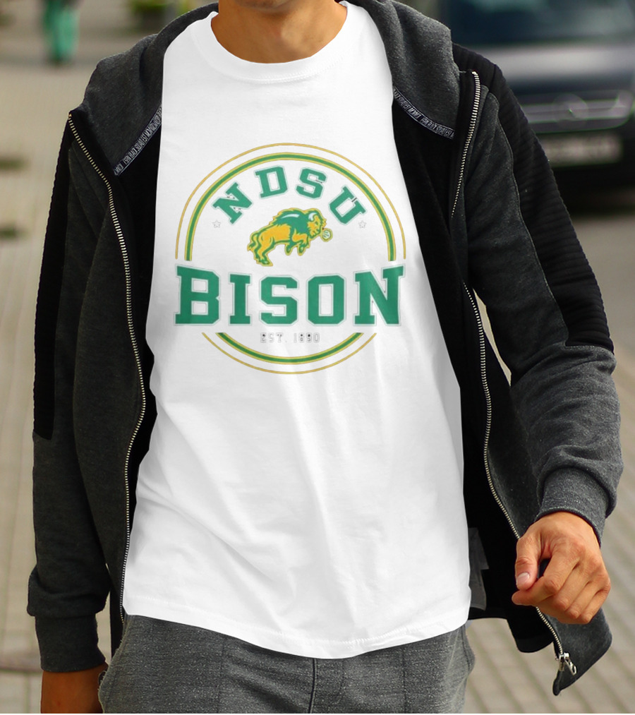 North Dakota State Bison NDSU Est. 1890 Henley By Colosseum T-Shirt