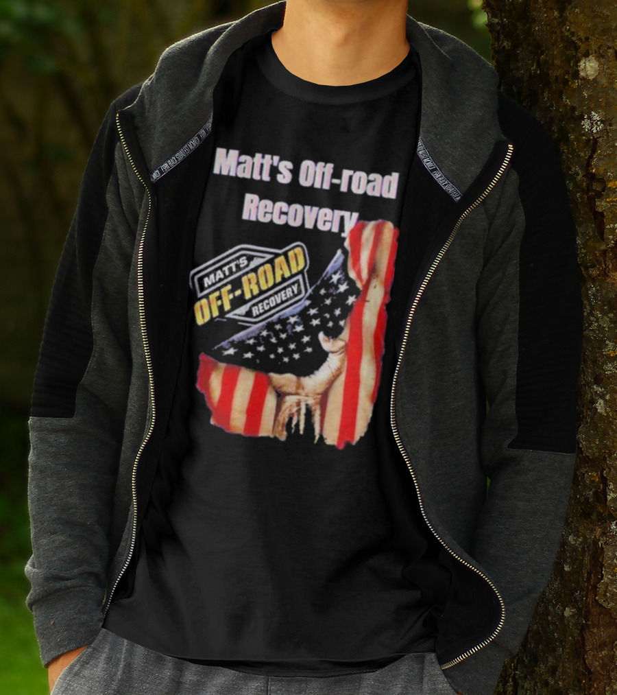 Matt's Off-Road Recovery American Flag Deer T-Shirt