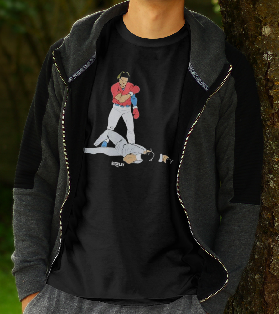 Bigplay Down Goes KO Boxer Knockout Moment T-Shirt