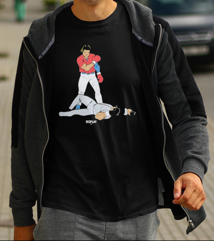 Bigplay Down Goes KO Boxer Knockout Moment T-Shirt