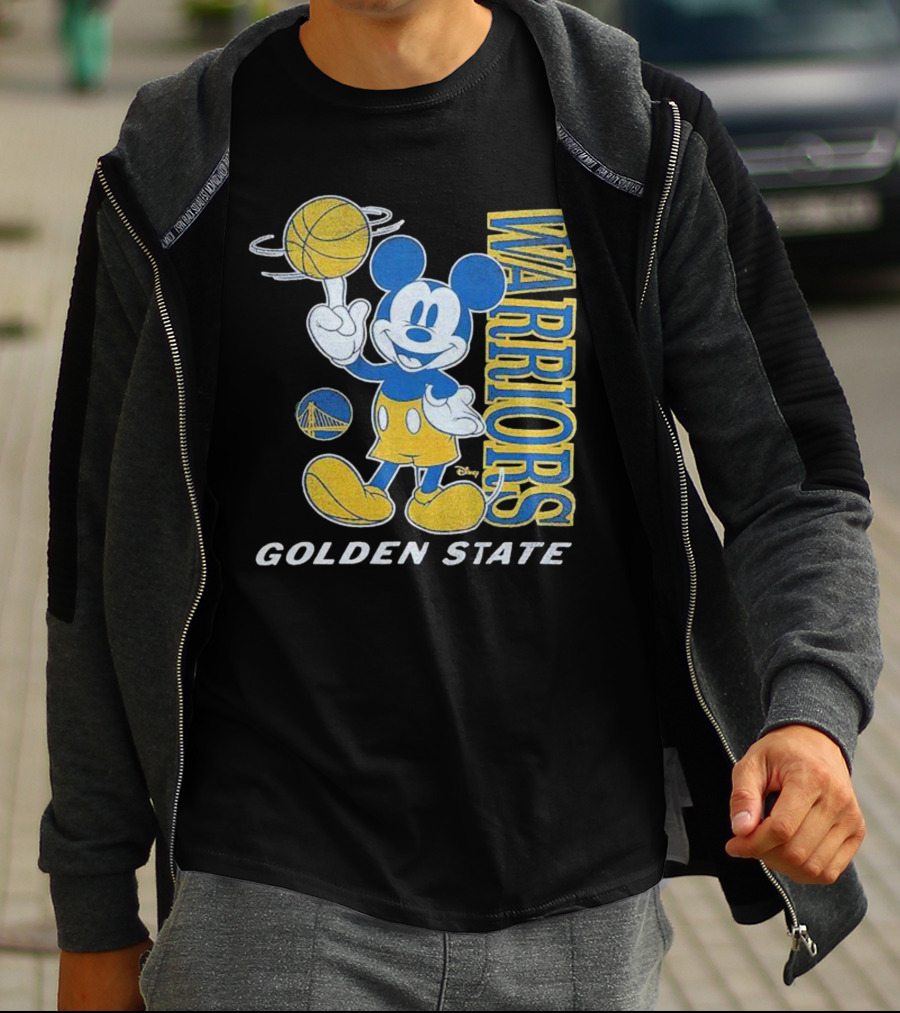 Warriors Golden State Mickey Mouse Basketball T-Shirt