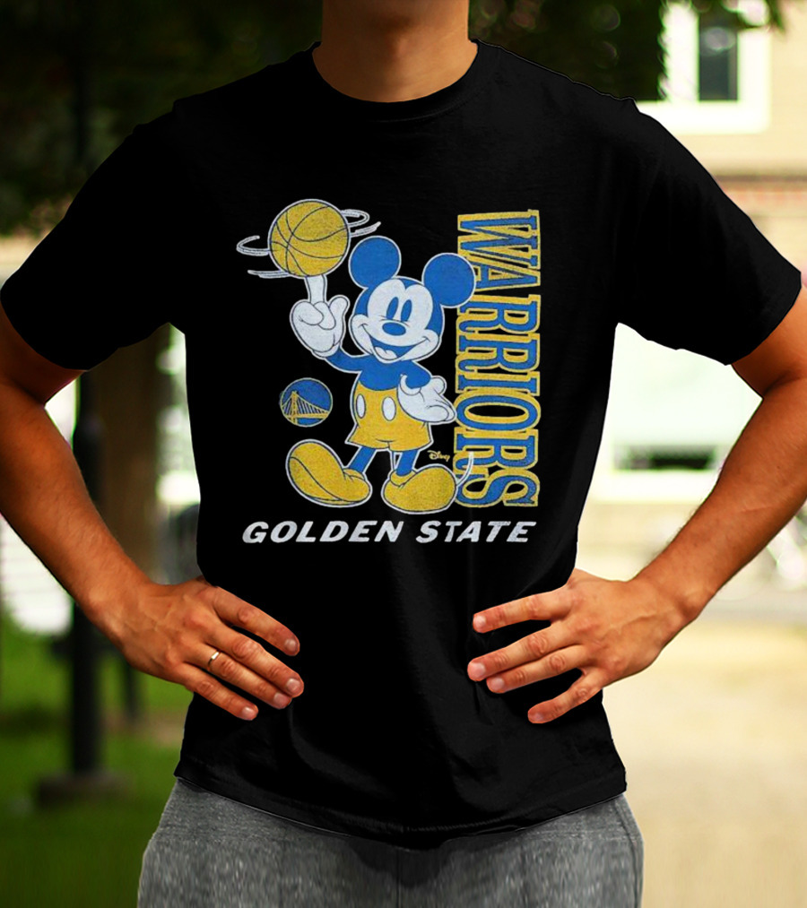 Warriors Golden State Mickey Mouse Basketball T-Shirt