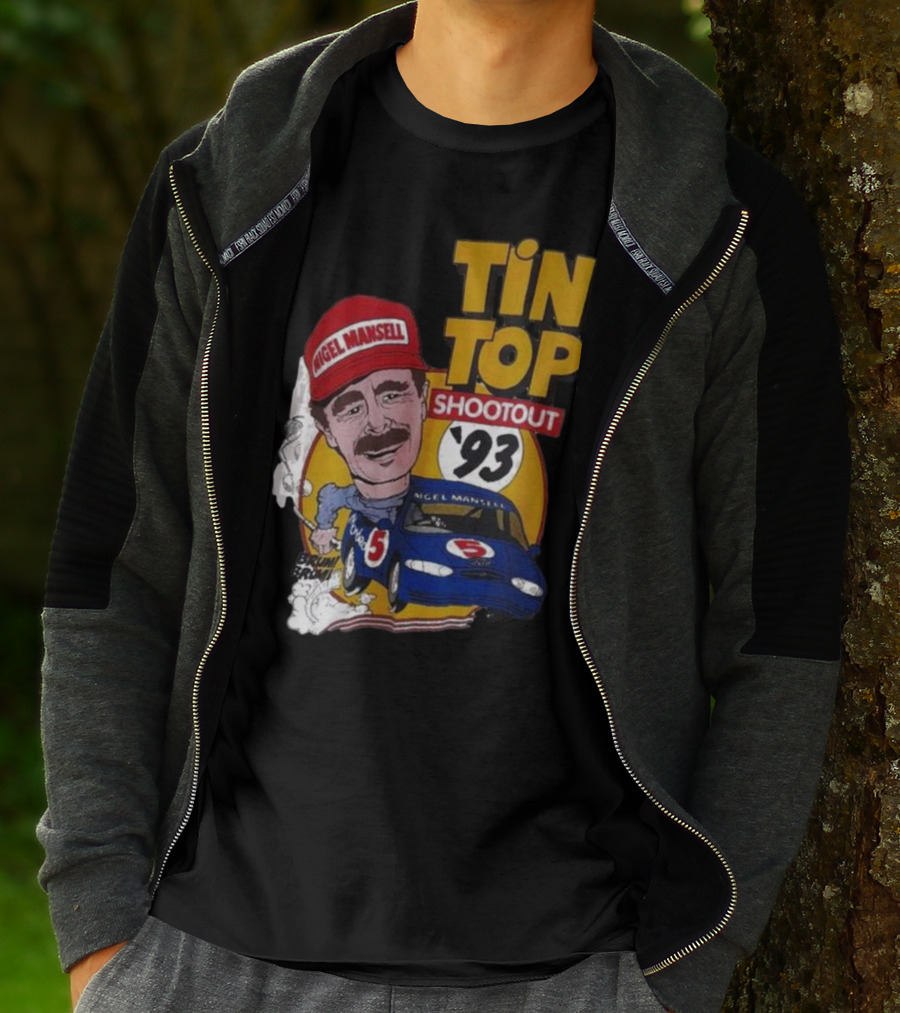 Tin Top Shootout '93 Nigel Mansell Racing Car T-Shirt