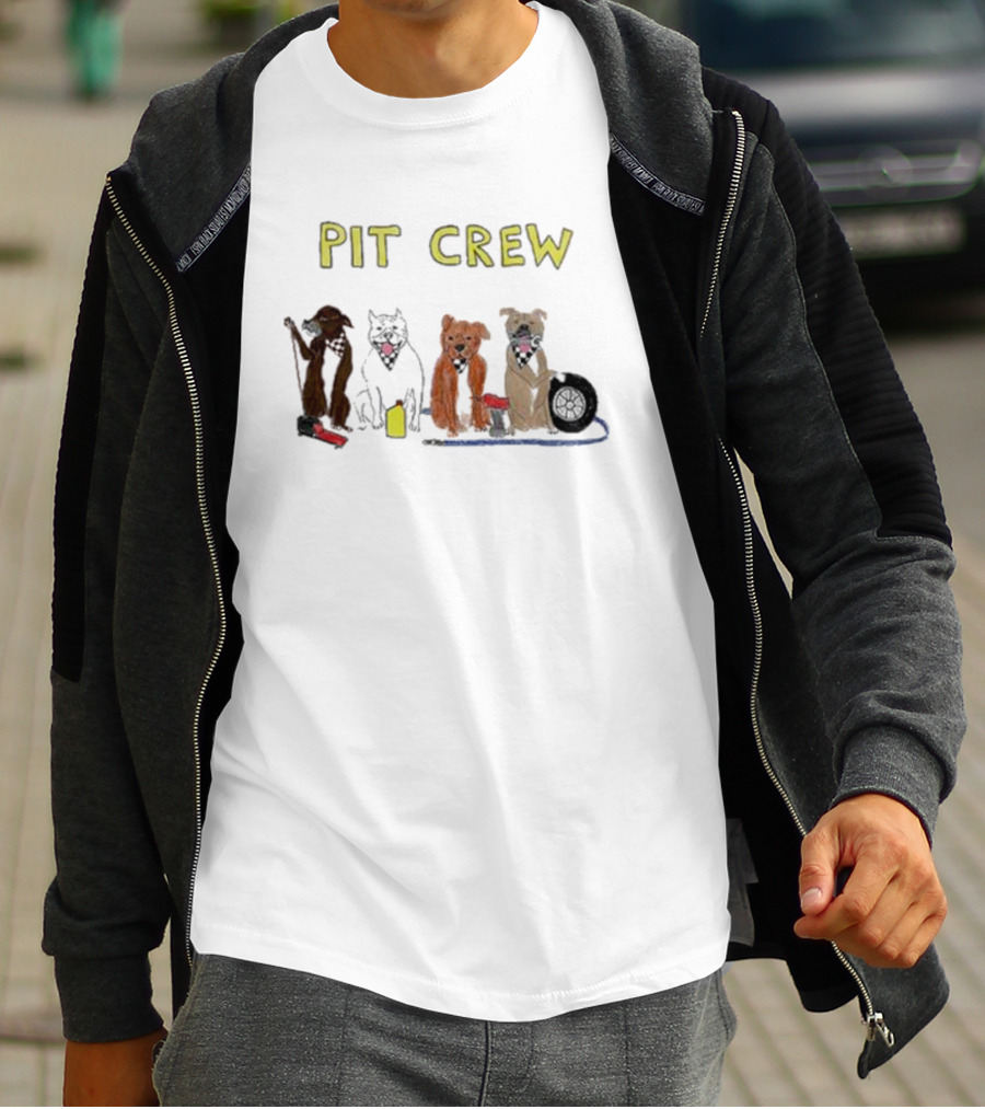 Dave Portnoy Pit Crew Dogs Garage Team T-Shirt