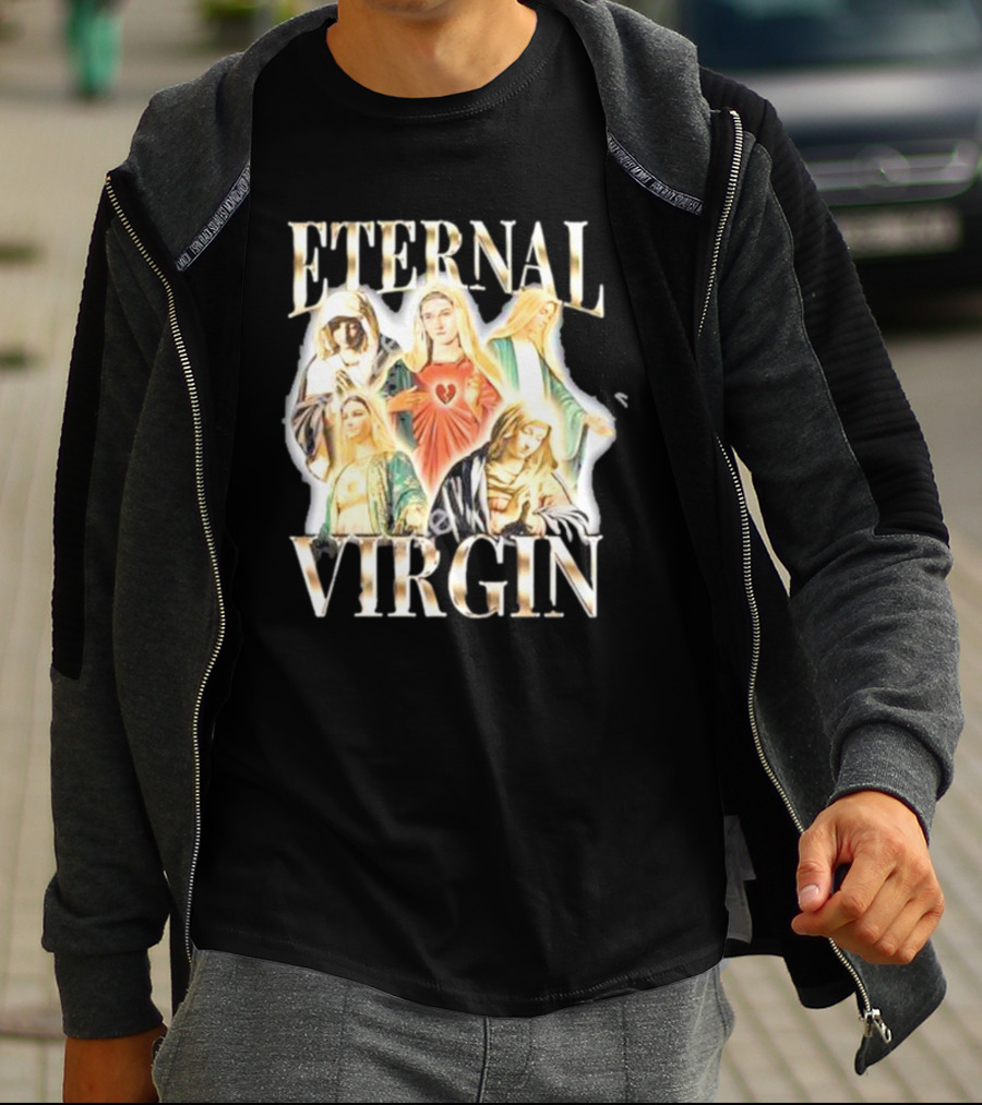 Notsafeforwear Eternal Virgin Iconic Religious T-Shirt