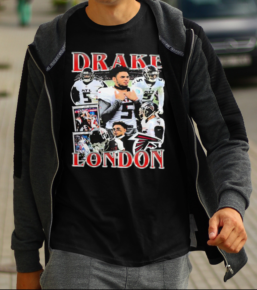 Drake London Atlanta Falcons Player Collage With Falcons T-Shirt