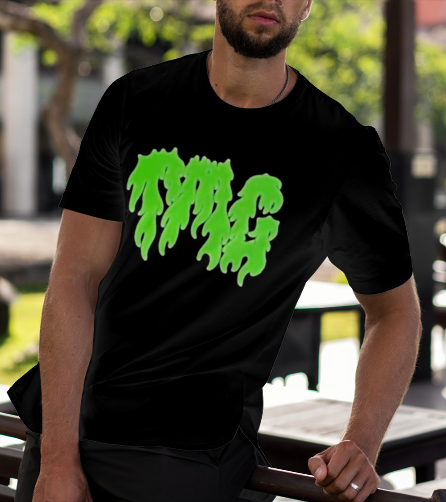 TMG Merch Slime Green Drip TMG T-Shirt