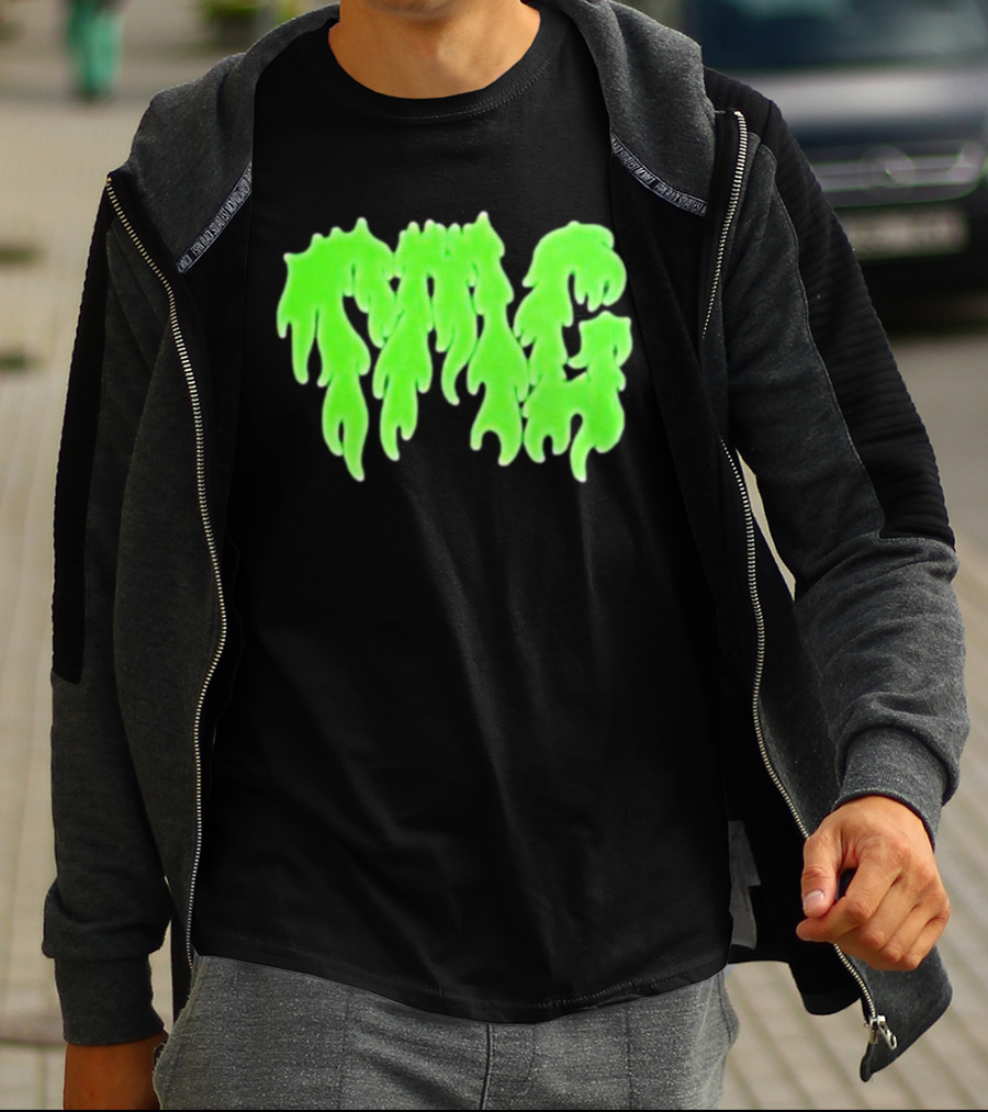 TMG Merch Slime Green Drip TMG T-Shirt