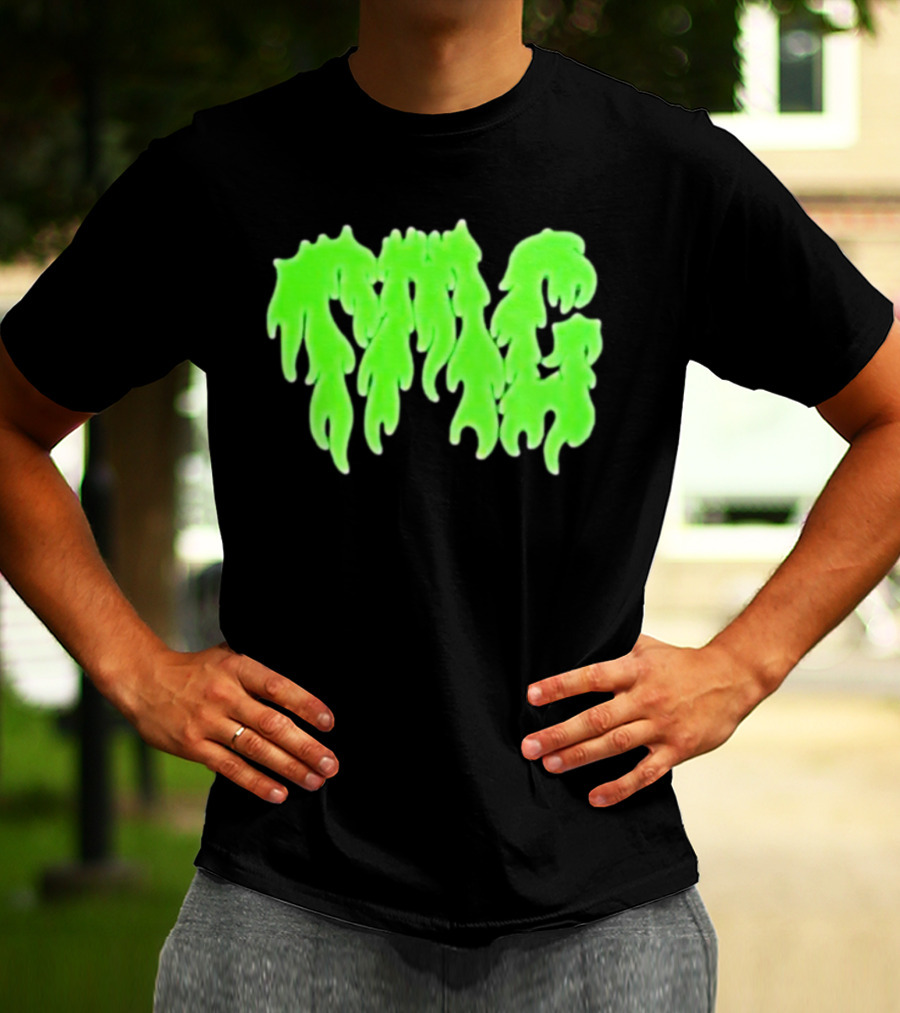 TMG Merch Slime Green Drip TMG T-Shirt
