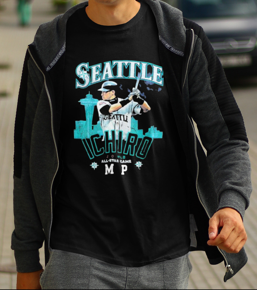 Seattle Mariners 2007 MLB All Star Game MVP Ichiro Suzuki T-Shirt
