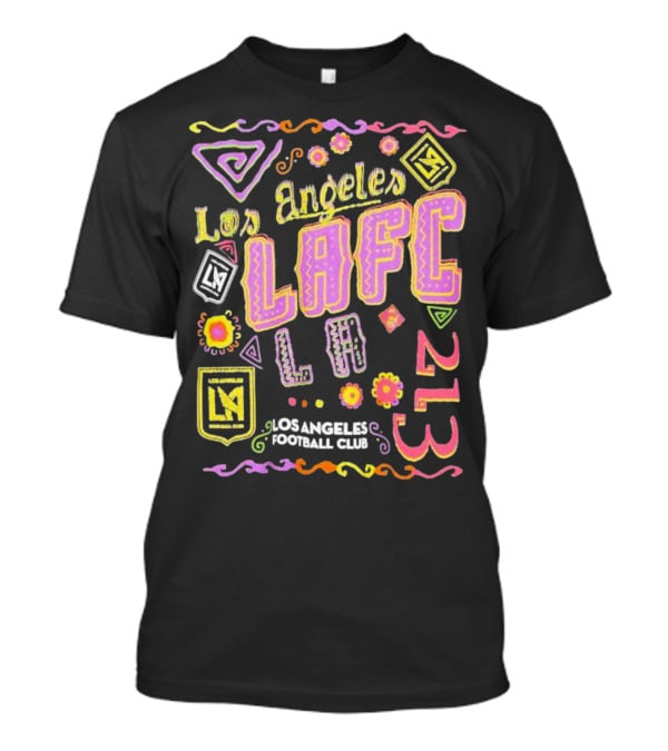 Los Angeles FC Papel Picado 213 LAFC Los Angeles Football Club T-Shirt