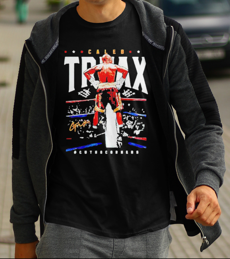 Caleb Truax Boxing Back Silhouette Cutnocorners T-Shirt