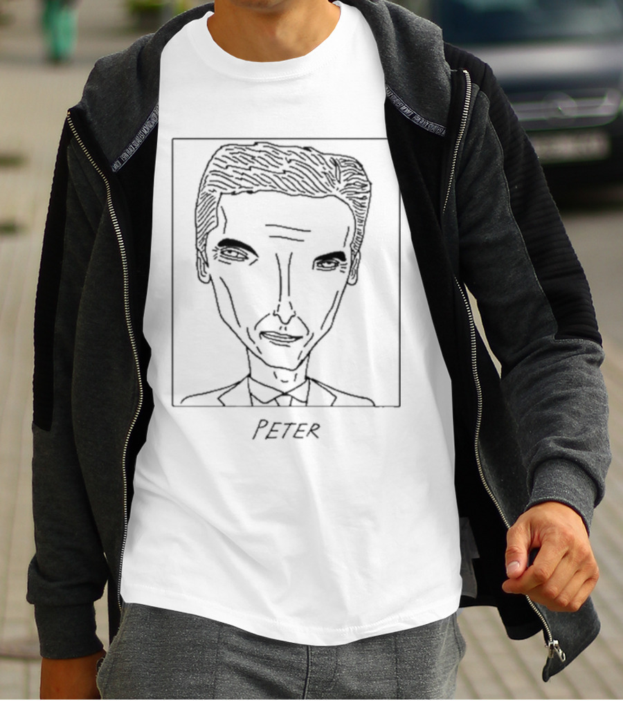 Badlydrawncelebsshop Peter Capaldi Sketch T-Shirt