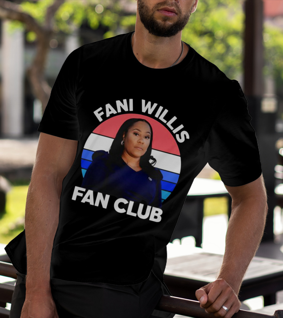 Fani Willis Fan Club Georgia District Attorney Stripes T-Shirt