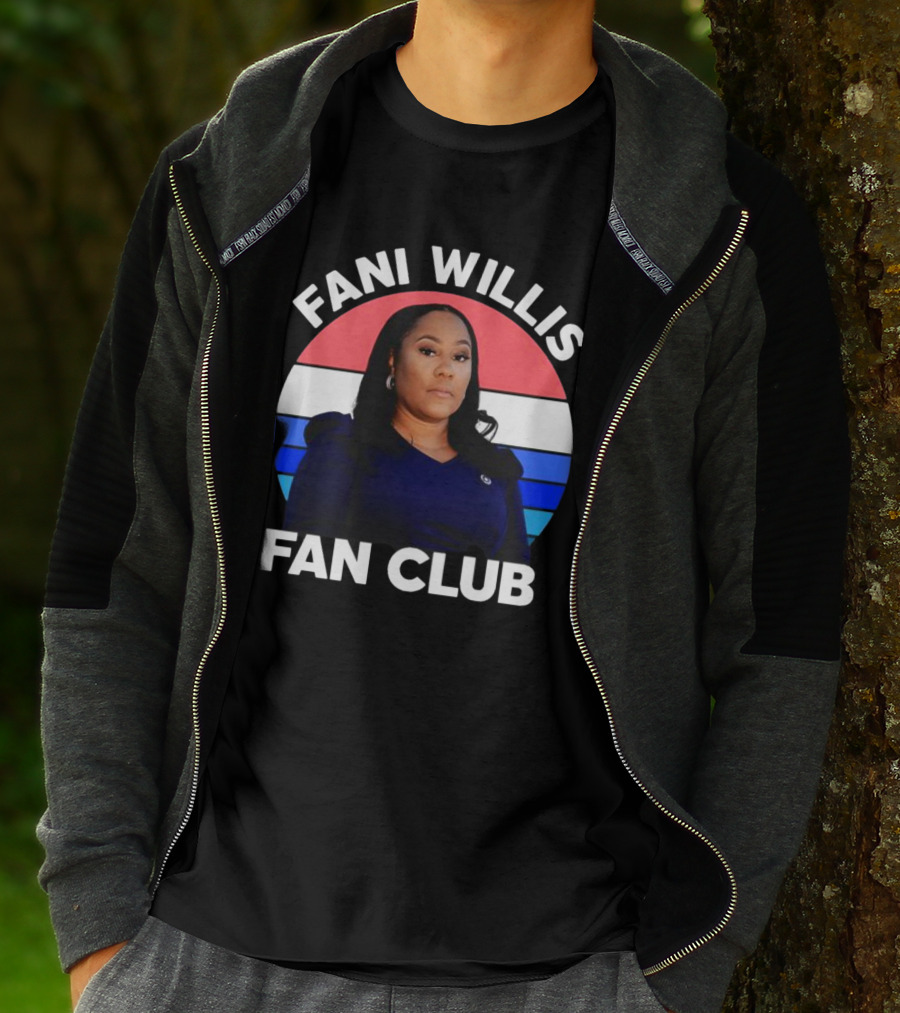Fani Willis Fan Club Georgia District Attorney Stripes T-Shirt