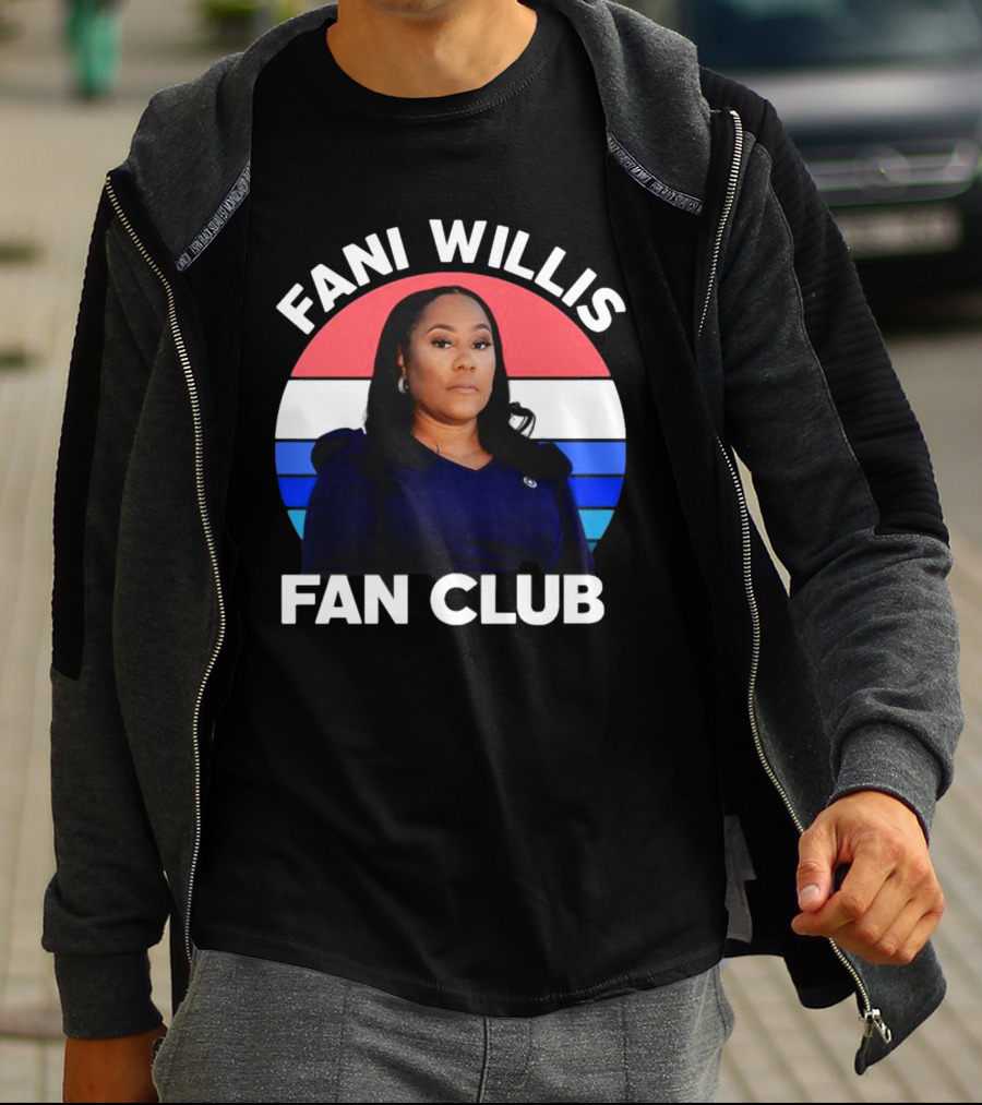 Fani Willis Fan Club Georgia District Attorney Stripes T-Shirt