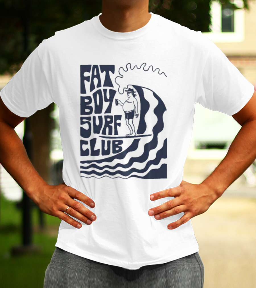 Fat Boy Surf Club Big Wave Jerry Surfing Adventure T-Shirt