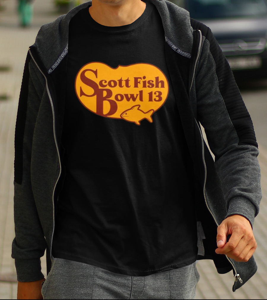 Scott Fish Bowl 13 Logo With Fish T-Shirt