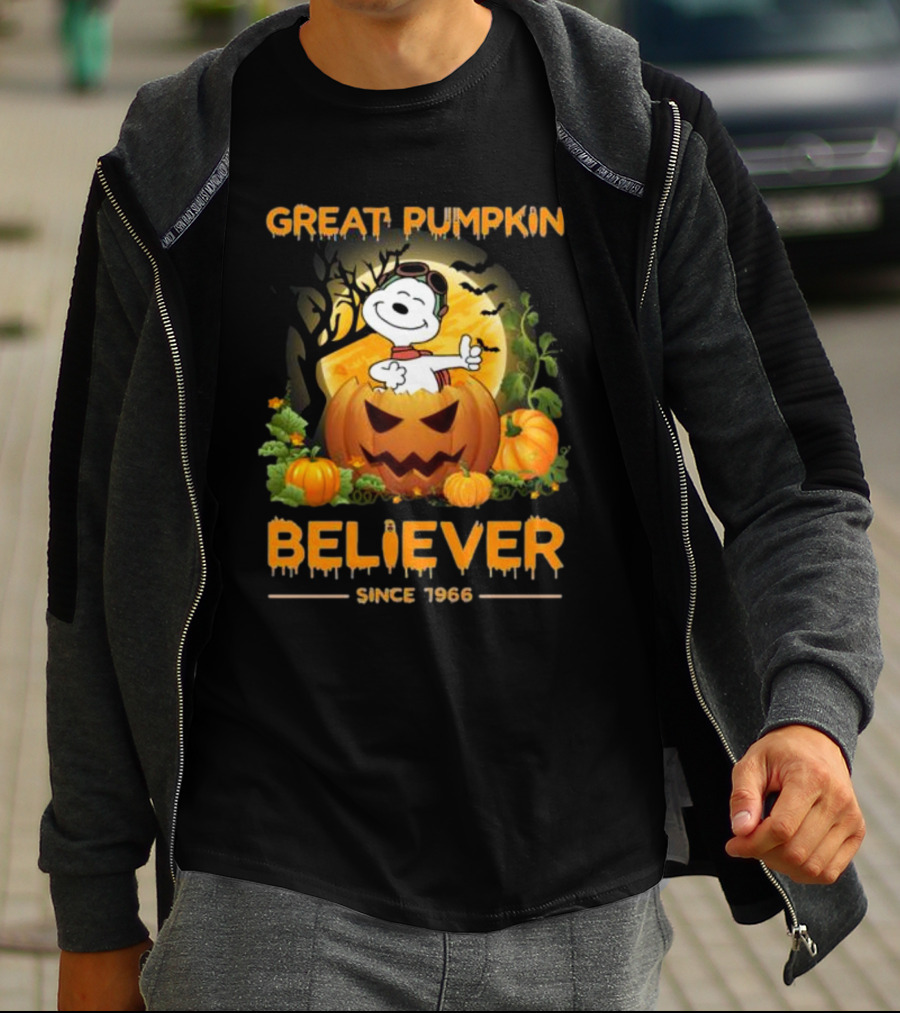 Snoopy Great Pumpkin Believer Since 1966 Halloween T-Shirt
