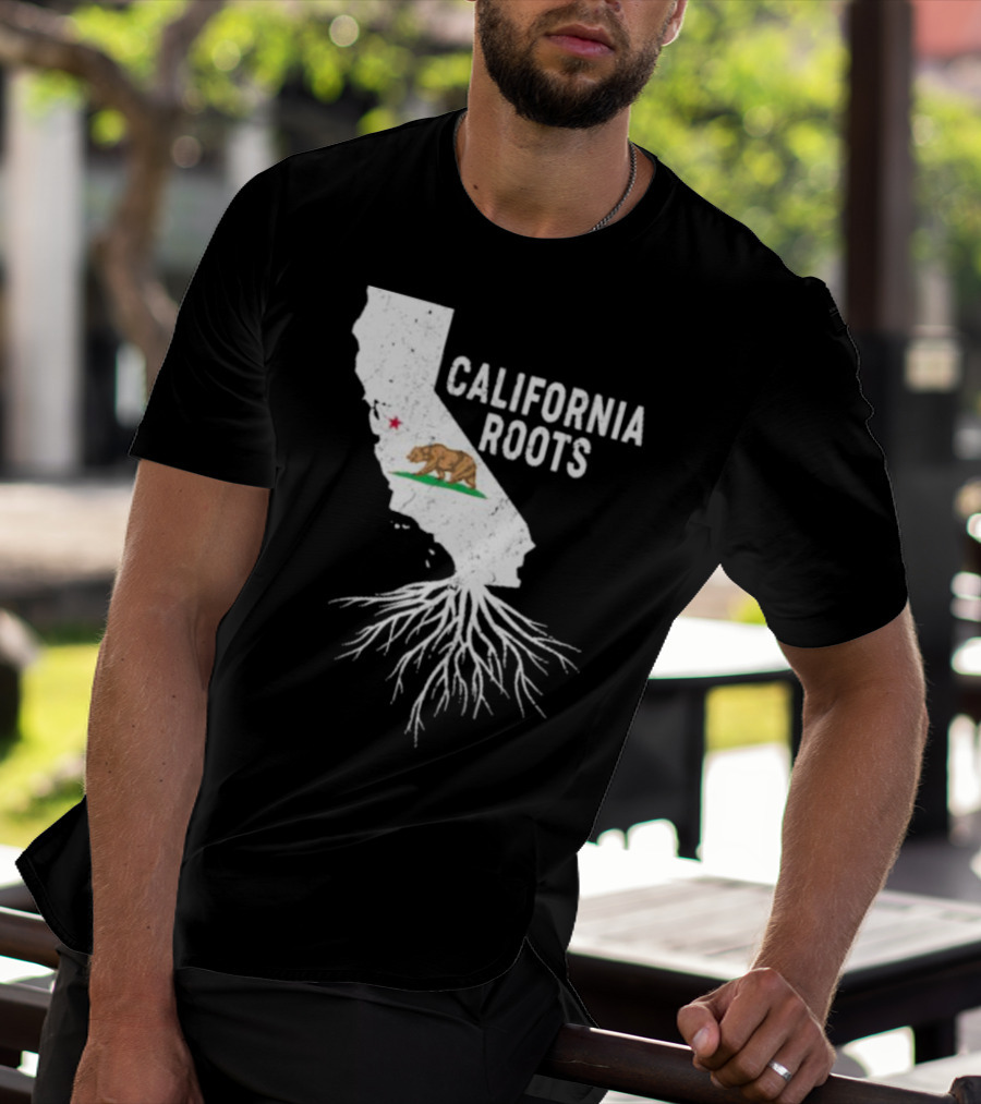California Roots Bear And State T-Shirt