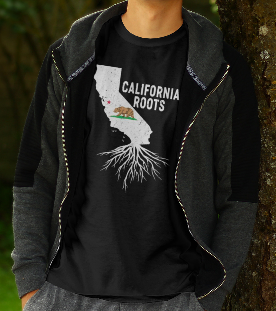 California Roots Bear And State T-Shirt