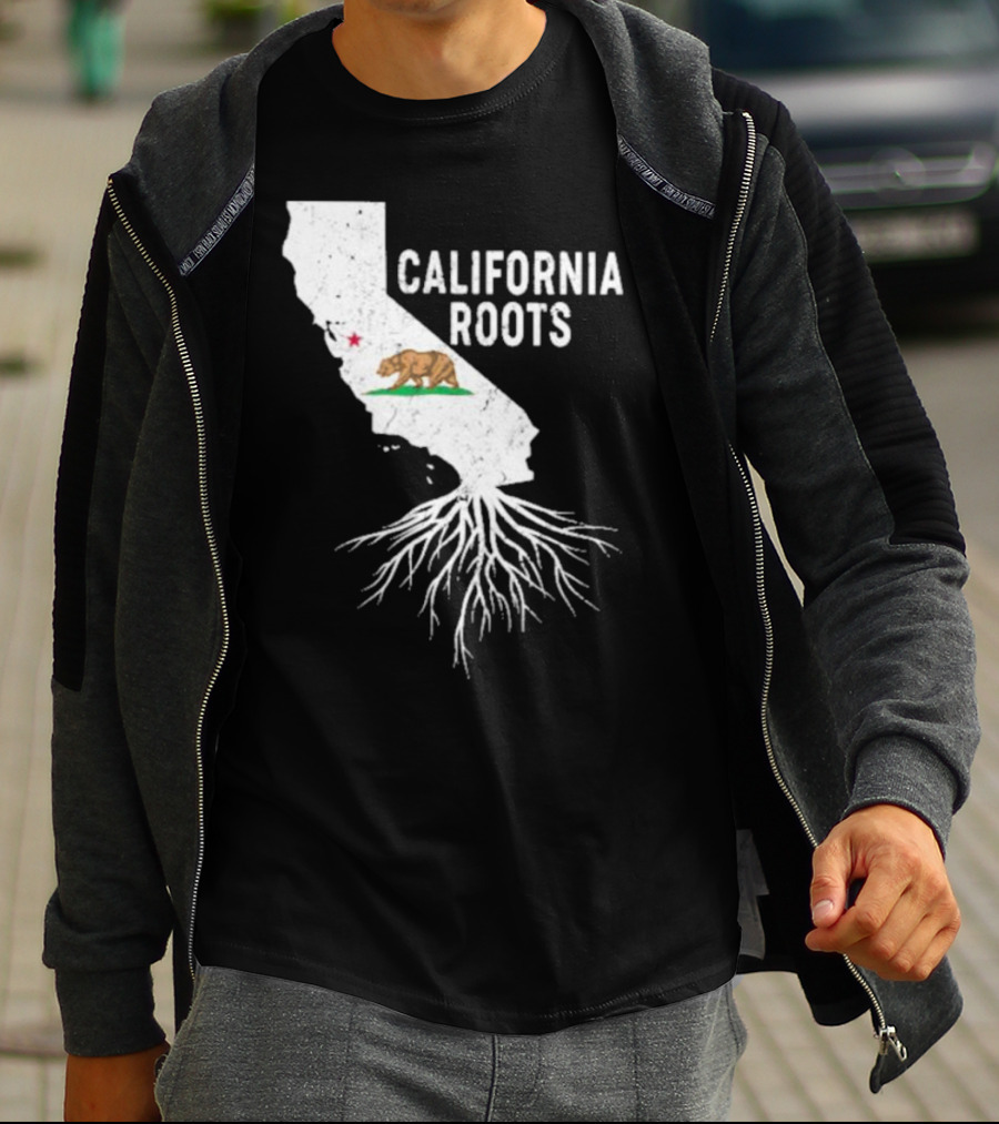California Roots Bear And State T-Shirt