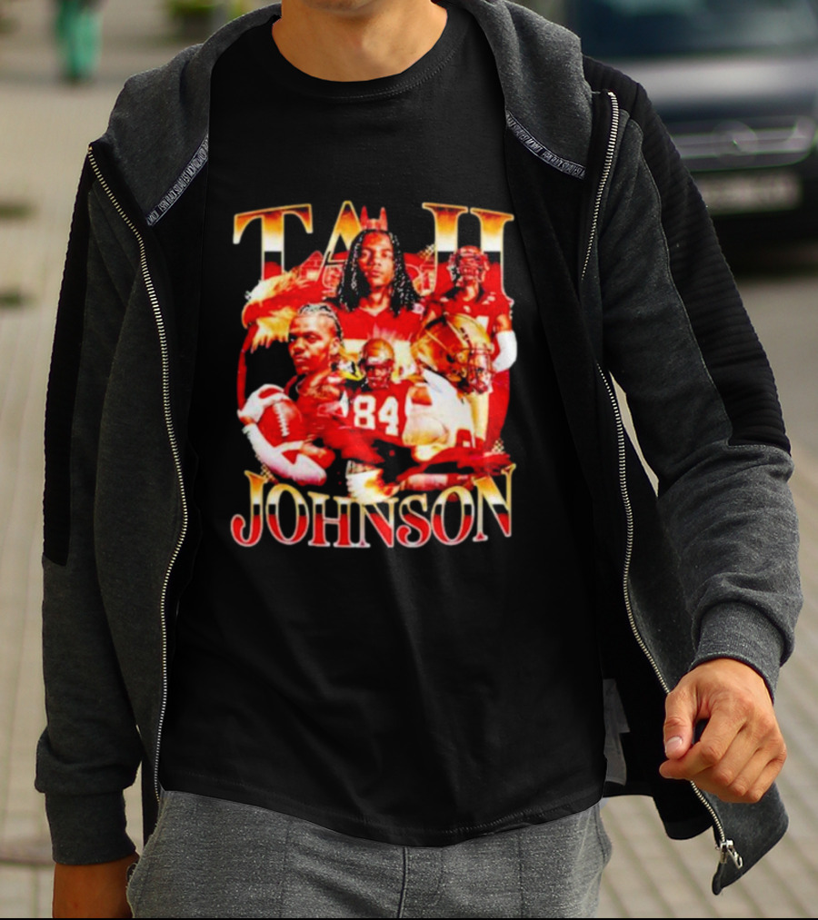 TAJI Johnson Football Highlights 84 T-Shirt