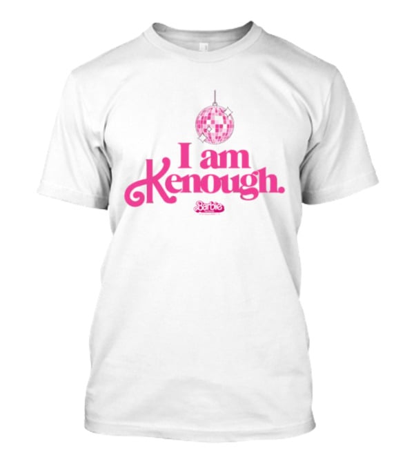Barbie The Movie I Am Kenough Pink Disco Ball T-Shirt