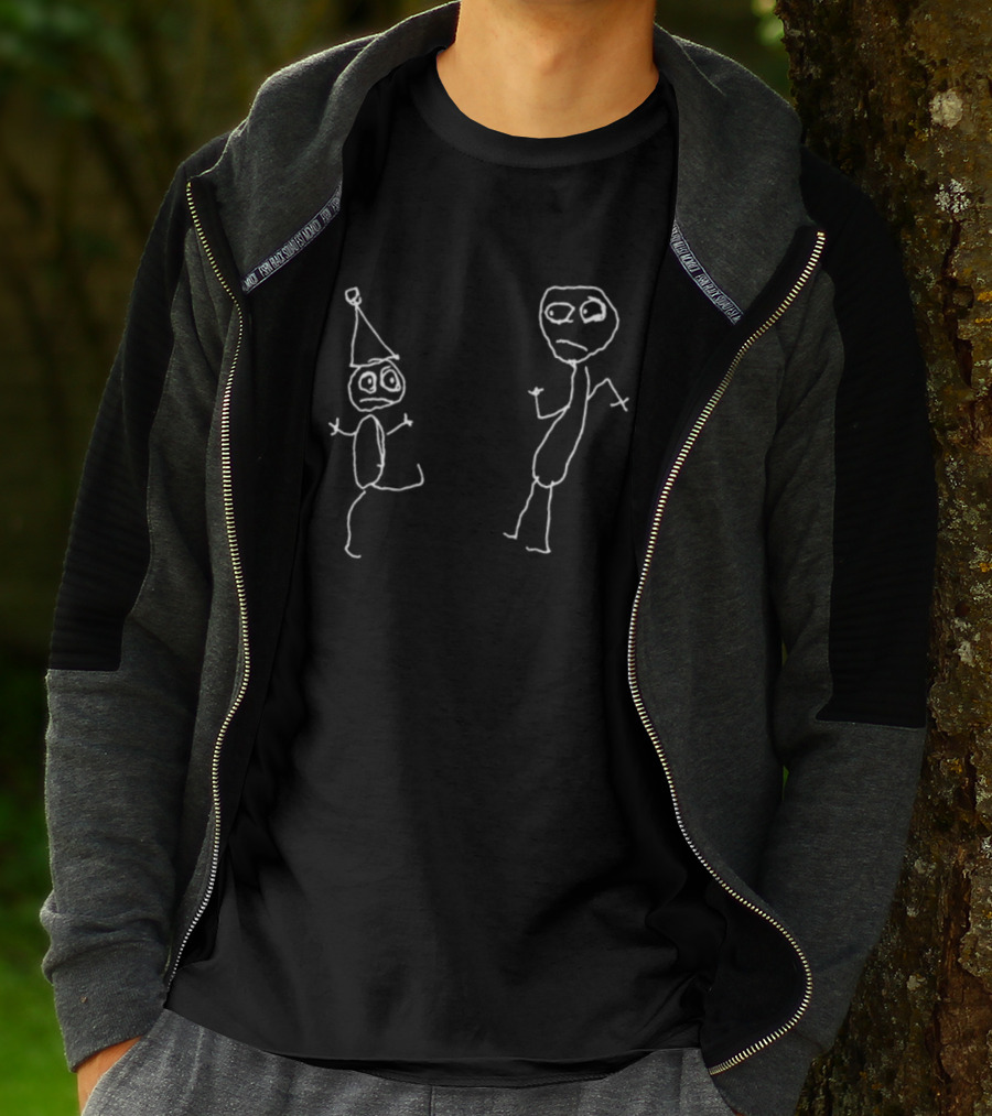 Don Hertzfeldt Rejected Left-Handed Surreal Stick Figure Characters T-Shirt