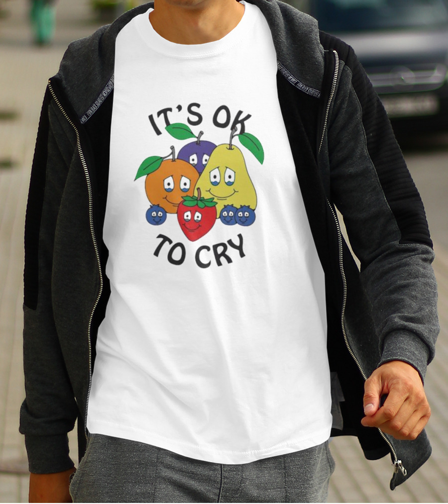 It's Okay To Cry With Smiling Fruits T-Shirt