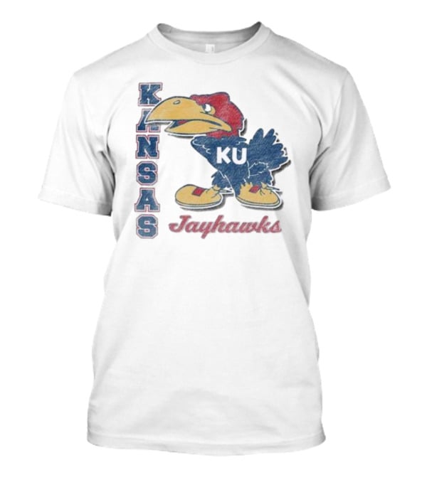 KANSAS KU Jayhawks Retro Throwback '47 Franklin T-Shirt