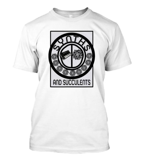 Synths And Succulents Echeveria Sound With Domestic Gardener Flair T-Shirt