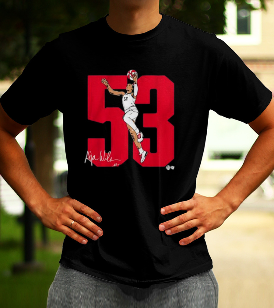 A’ja Wilson 53 Signature Dunk Jumpshot Number 22 T-Shirt