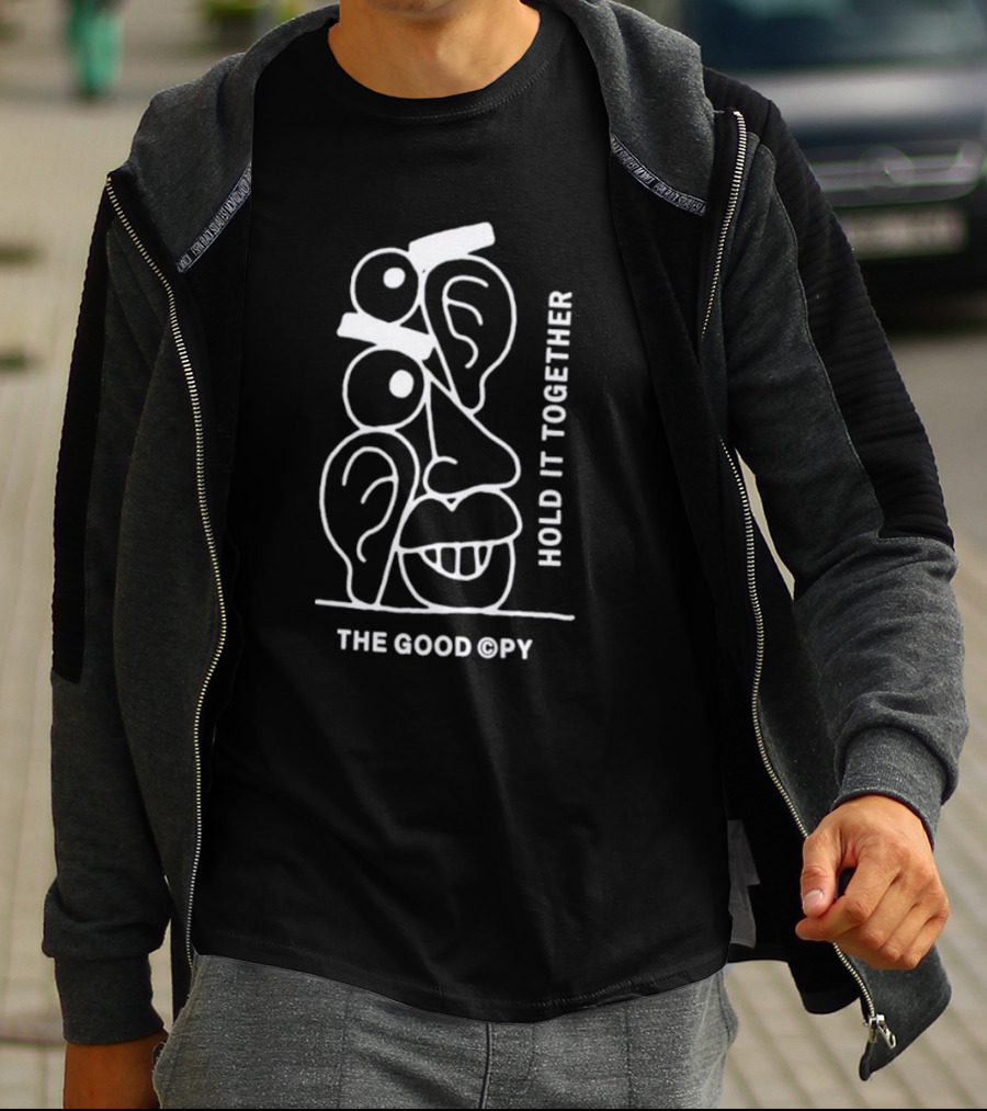 The Good Copy Hold It Together Abstract Face T-Shirt