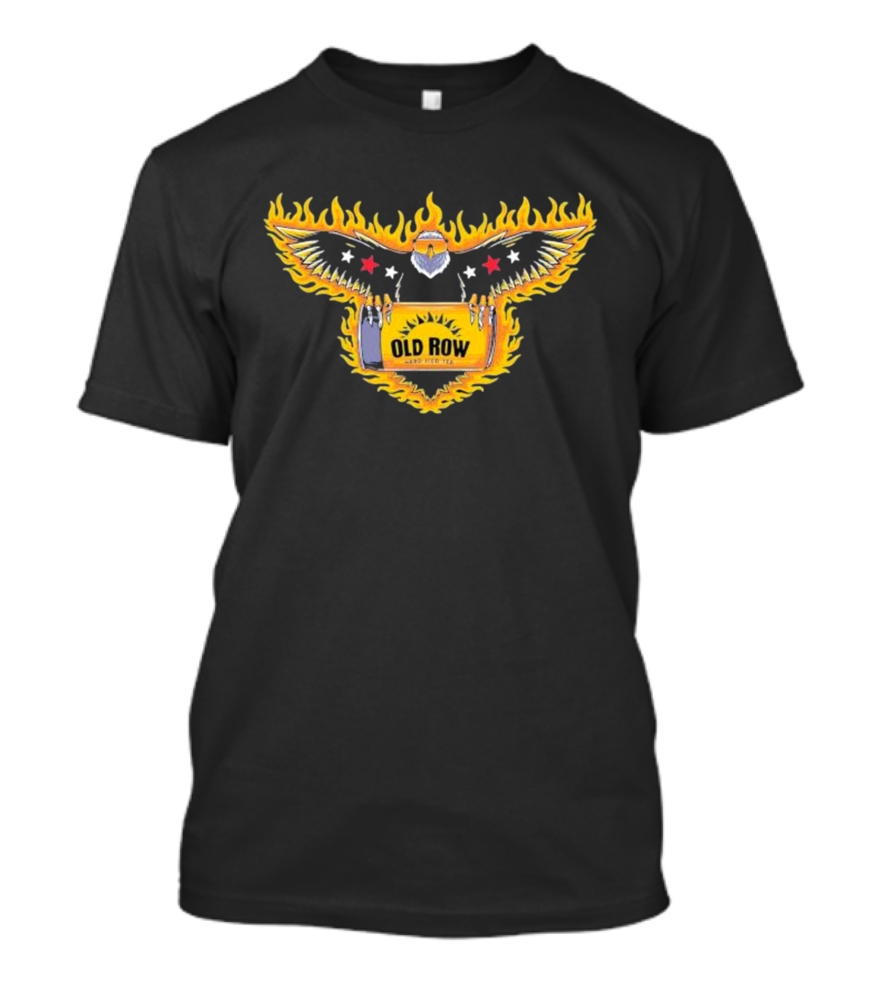 Old Row Hard Iced Teagle Flaming Eagle Graphics T-Shirt